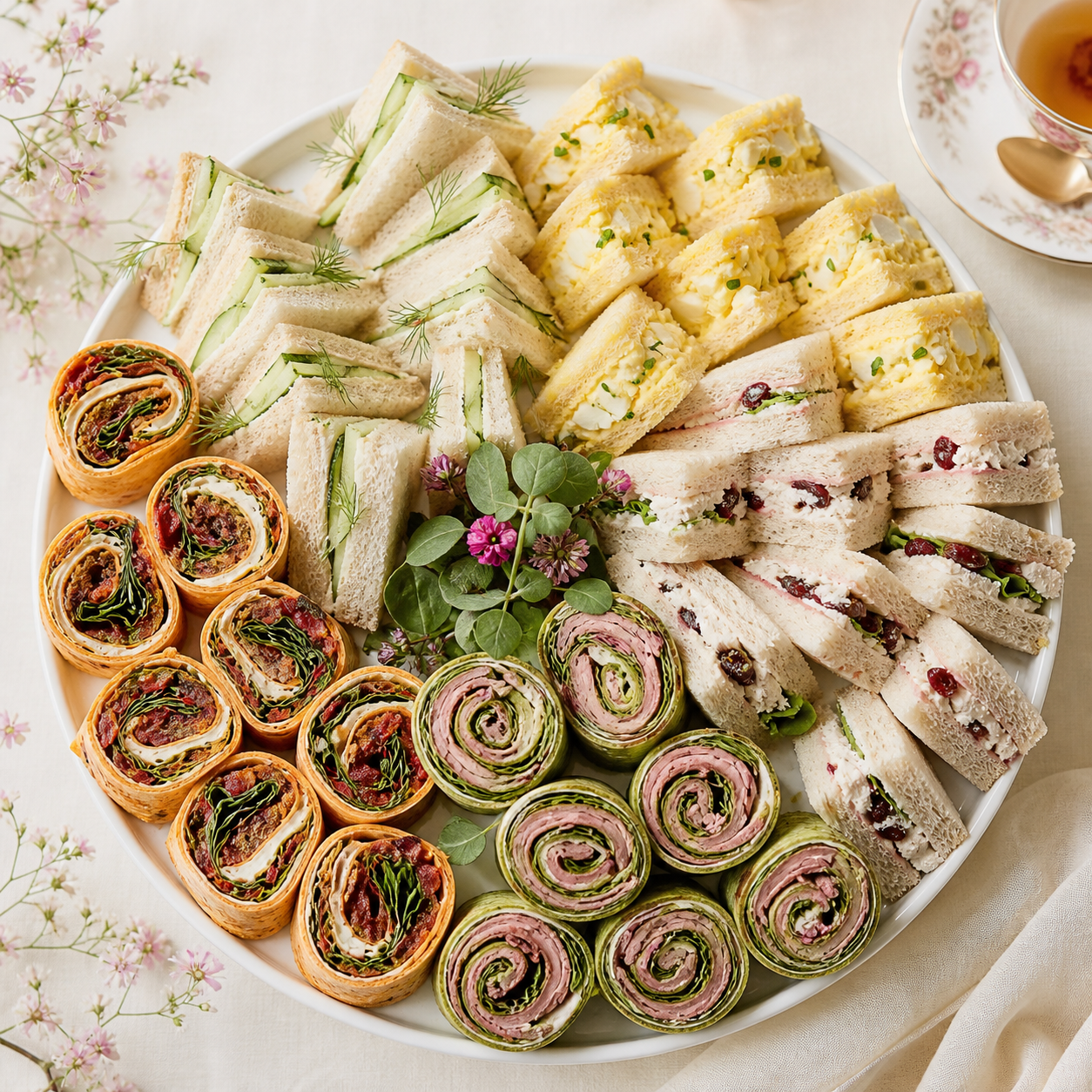 Assorted sandwich platter